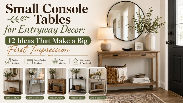 Small Console Tables for Entryway Decor Ideas 5 Small Console Tables for Entryway Decor
