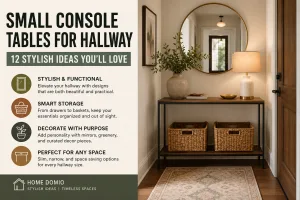 Small Console Tables for Hallway