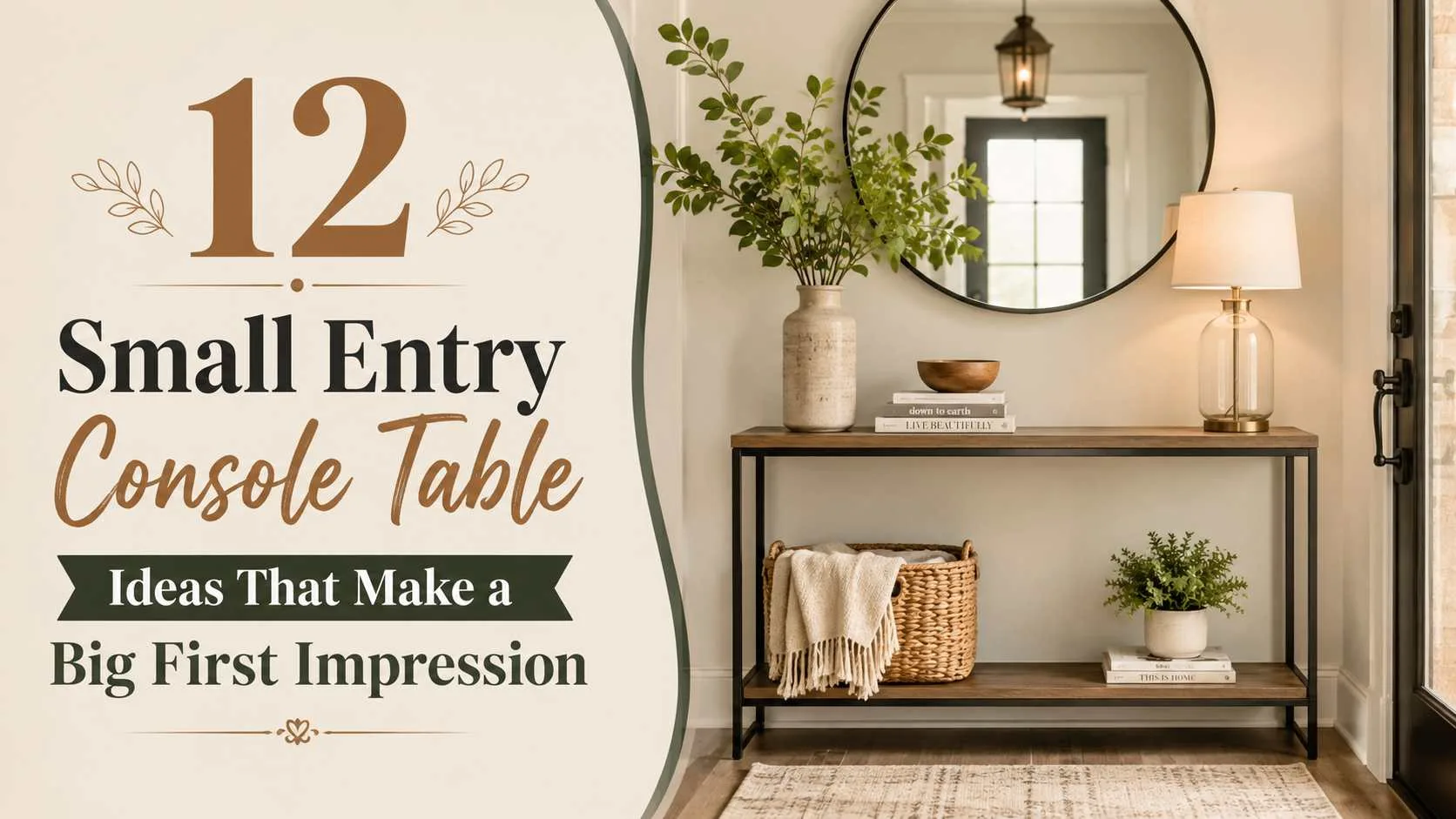 Small Entry Console Table