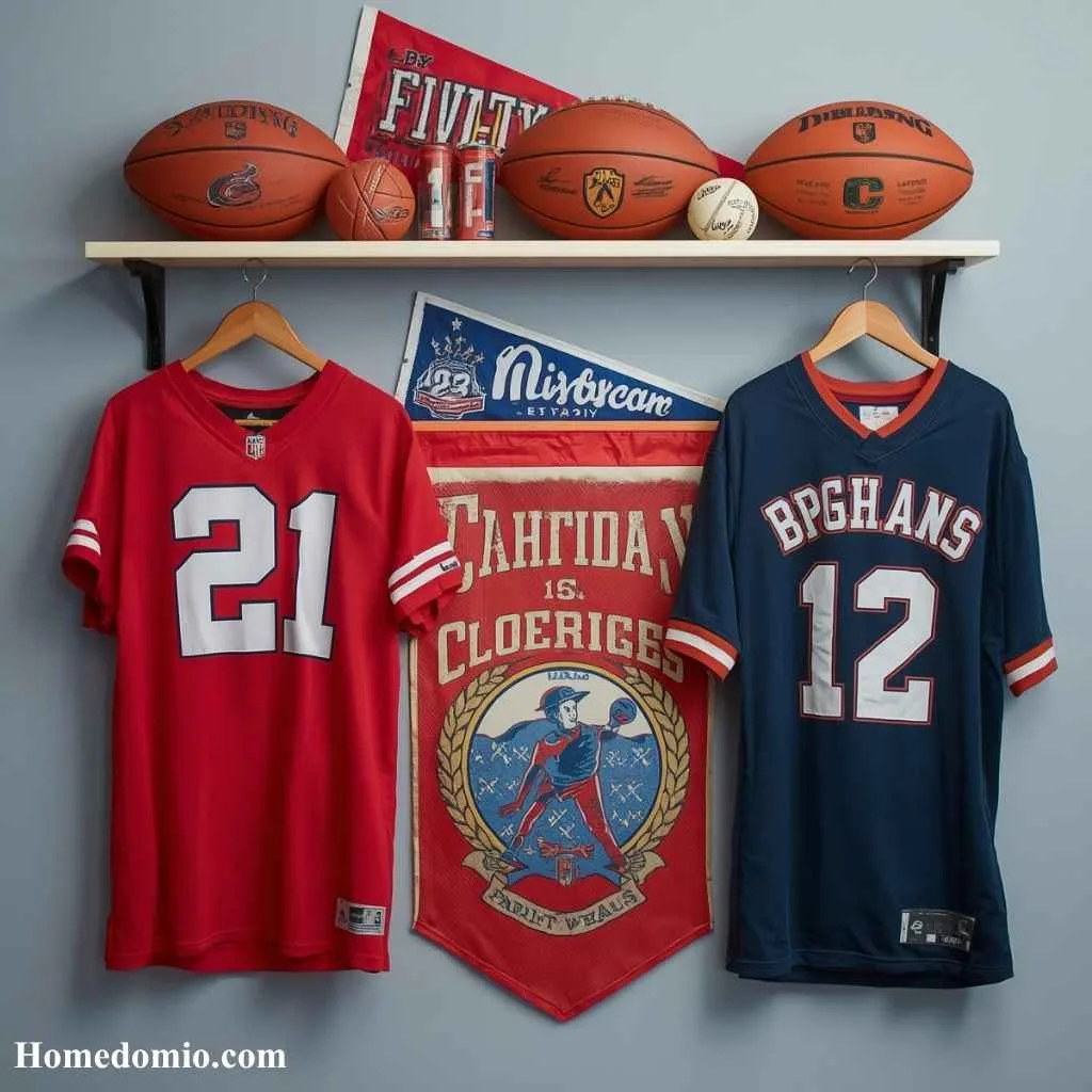 Sports Memorabilia Display