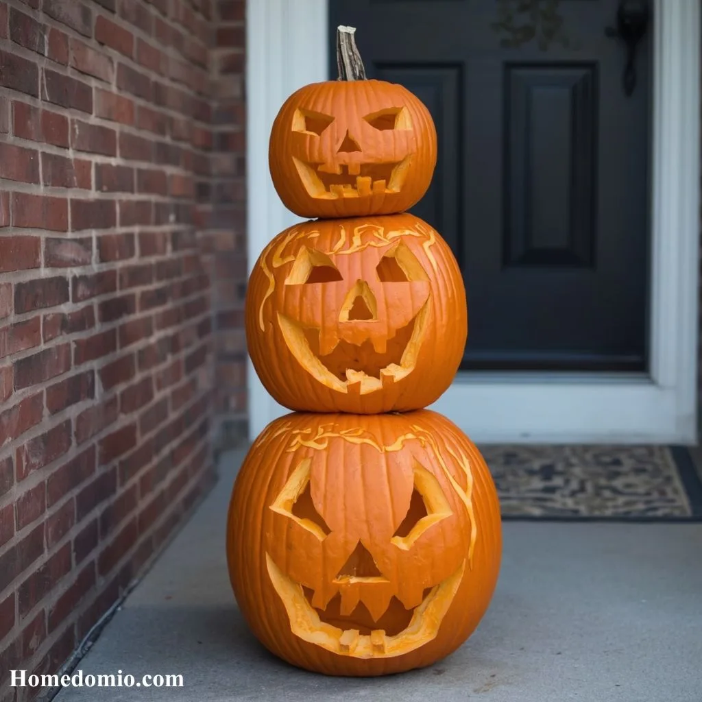 Ghost Face Pumpkin That Looks Hauntingly Cute