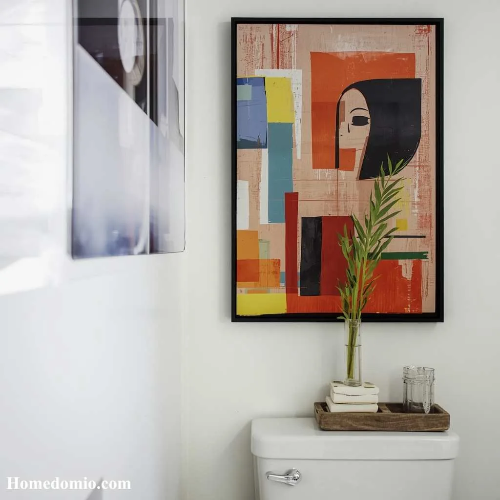 Statement Art Above the Toilet