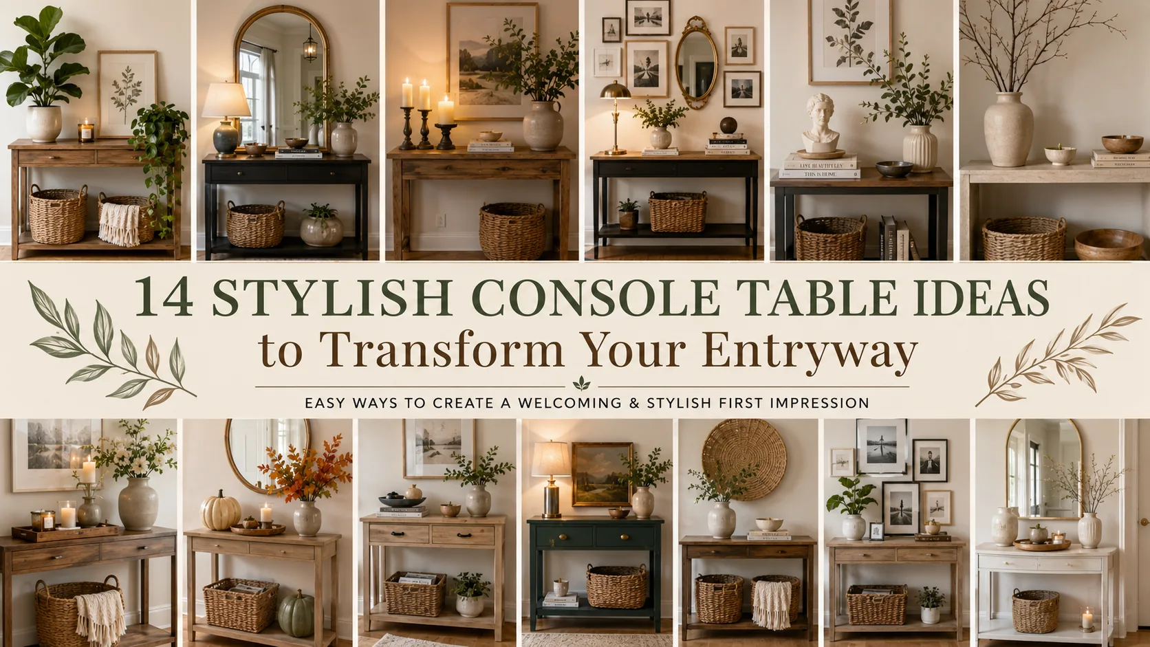 Stylish Console Table Ideas