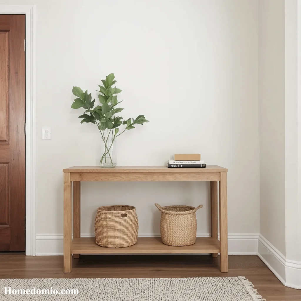 The Minimalist Wooden Console
