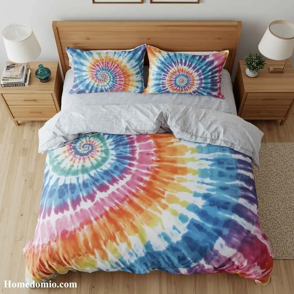2000s Teen Bedroom Aesthetic Ideas to Recreate 7 Tie-Dye Bedding