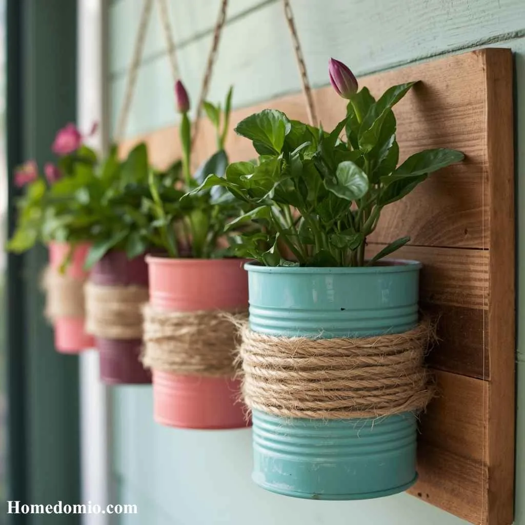 Upcycled Tin Can Planters