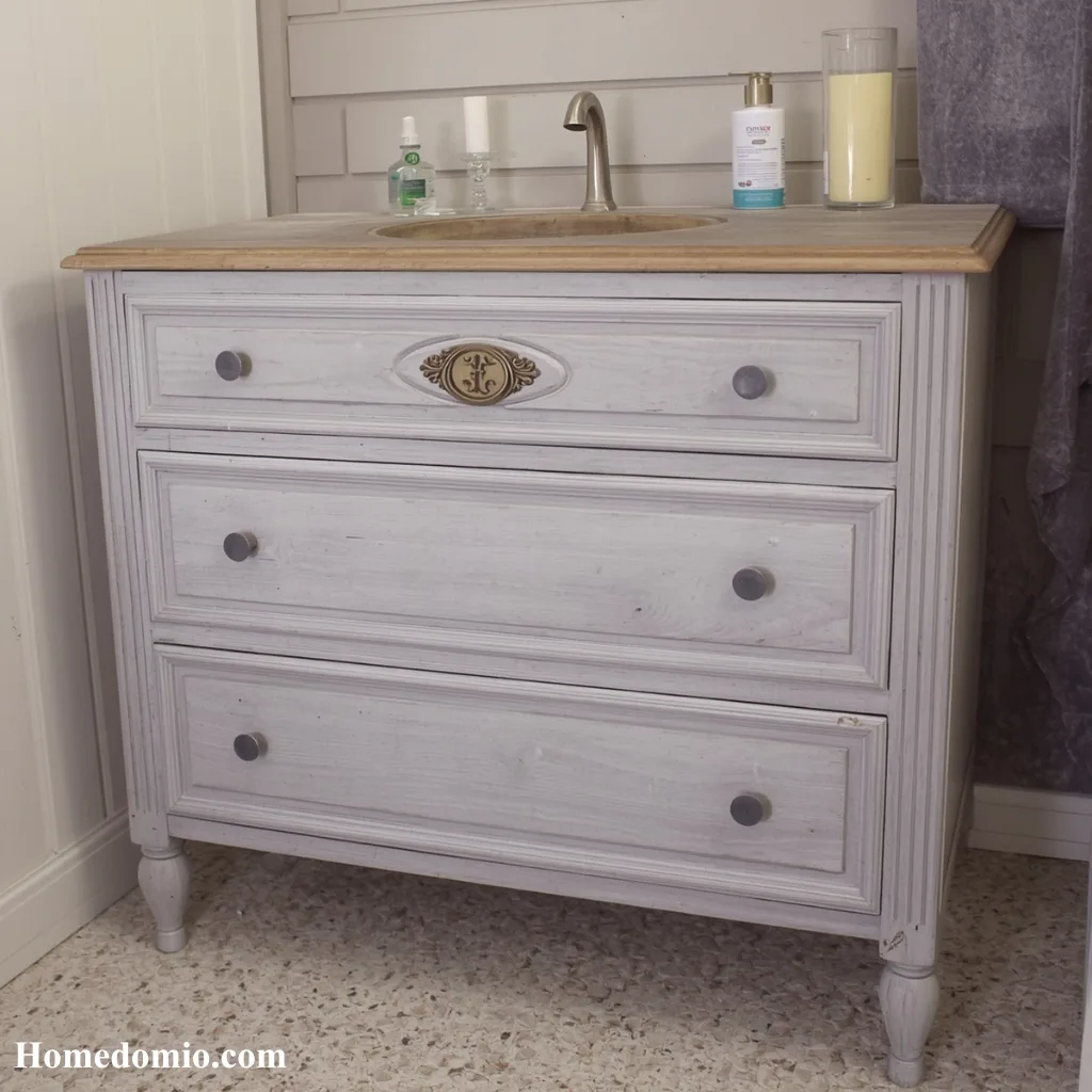  Vintage Dresser Converted into Vanity