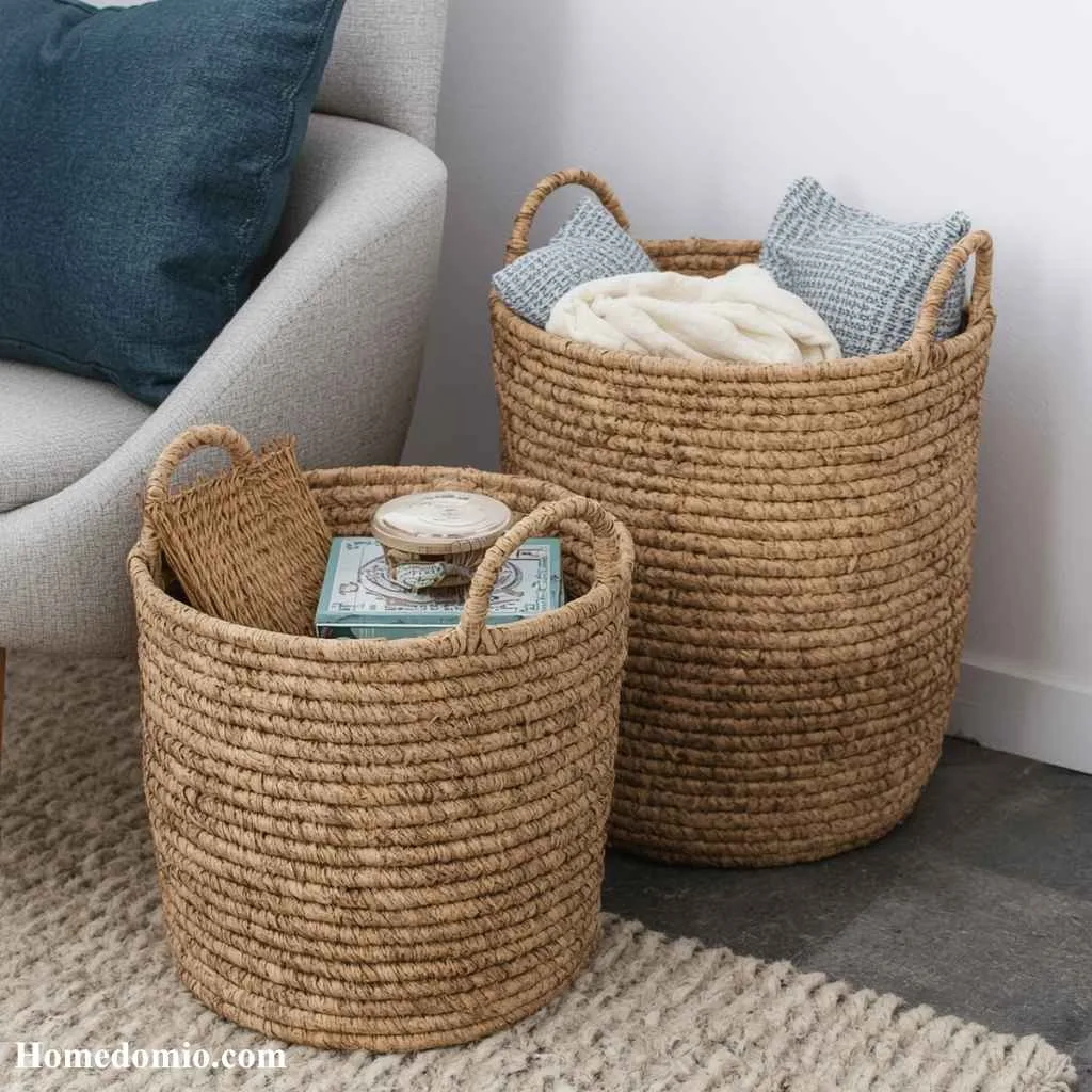 Cottage Core Dorm Room Decor: 15 Charming Ideas to Try 3 Woven Basket Storage