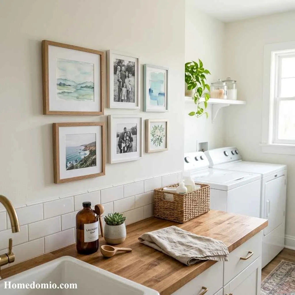 14 Cozy Luxurious Laundry Room Ideas For Your Home 12 A Gallery of Personal Art