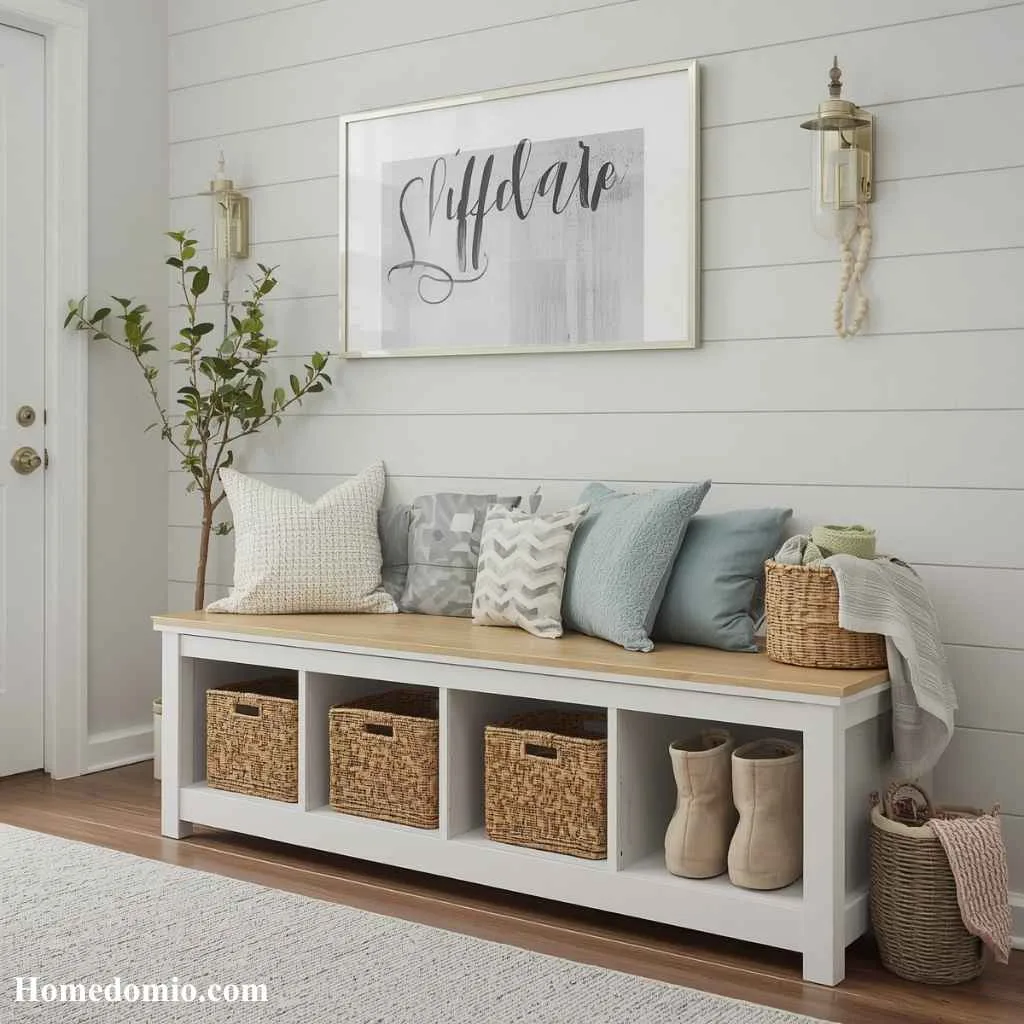A Slim Bench With Storage