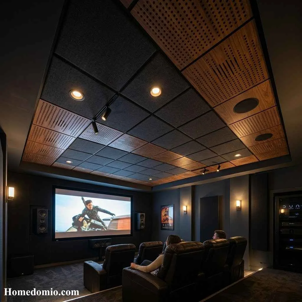 15 False Ceiling Ideas Your Home Deserves Right Now 14 Acoustic Panel False Ceiling
