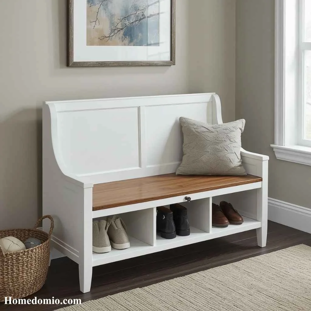 Bench With Hidden Storage Compartment