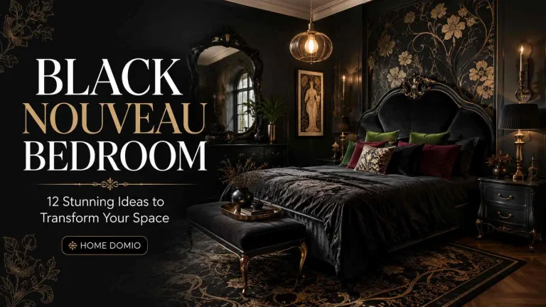 Black Nouveau Bedroom