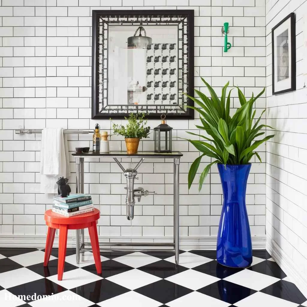 Black and White with One Bold Pop