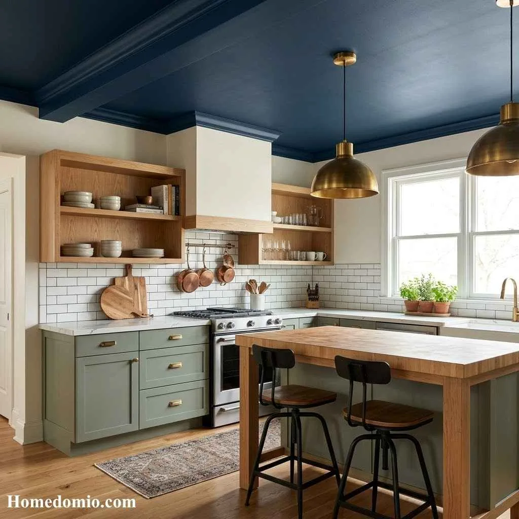 Bold Painted Ceiling