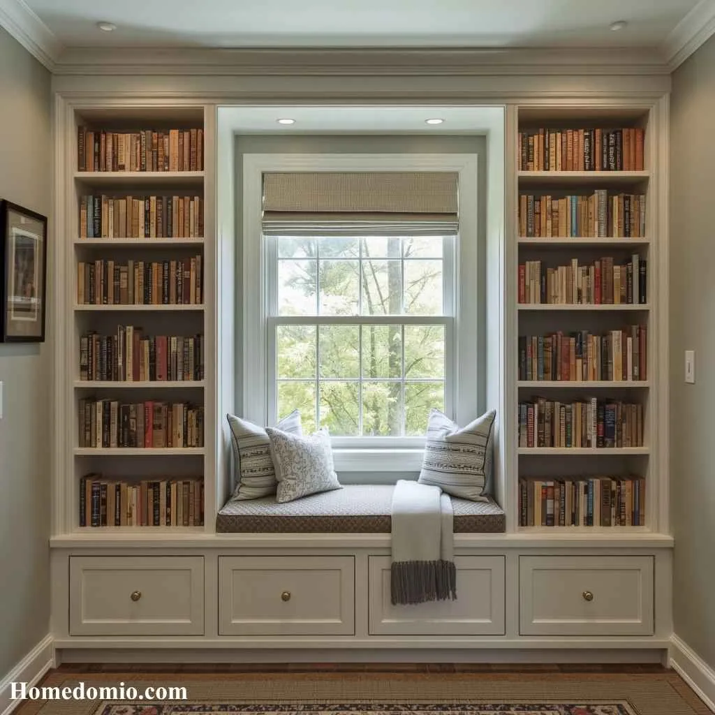 Playroom Inspiration Girls: 15 Dreamy Ideas Your Little One Will Love 8 Built In Bookshelf Nook
