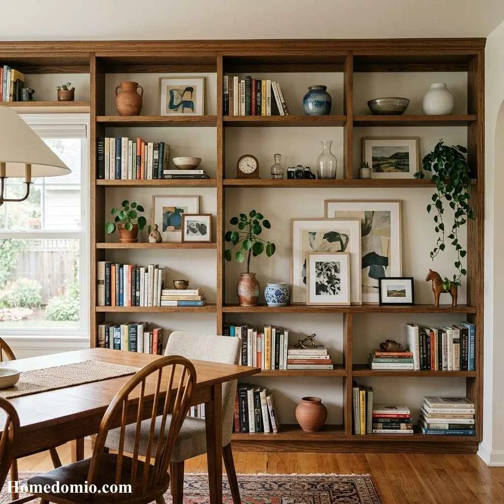 Dining Room Wall Decor Ideas That Will Transform Your Space 10 Built In Shelving Display
