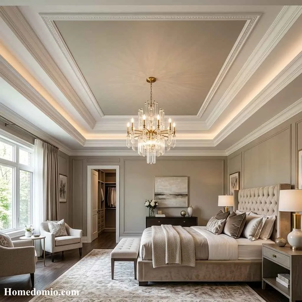 Tray Ceiling Ideas That Will Transform Your Home's Style 5 Chandelier Centered Tray Ceiling