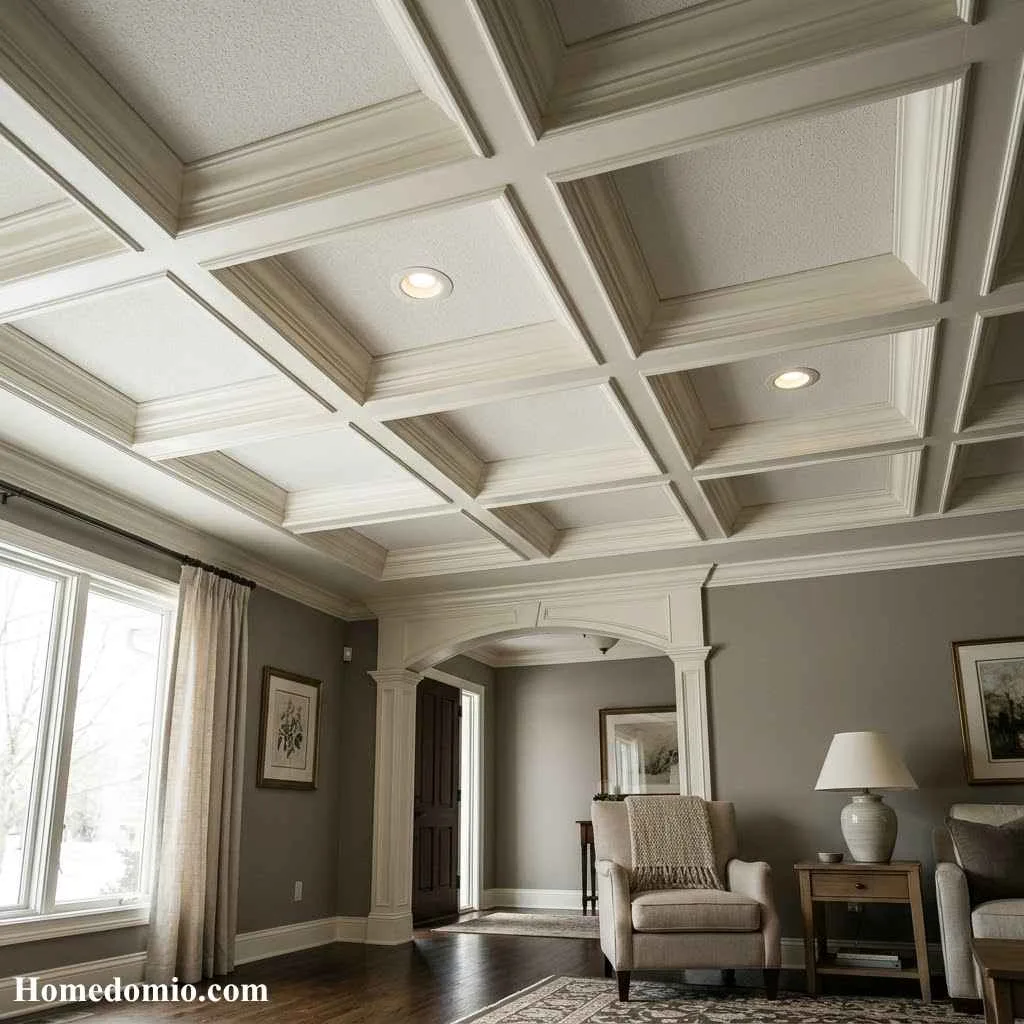 Coffered Grid Illusion