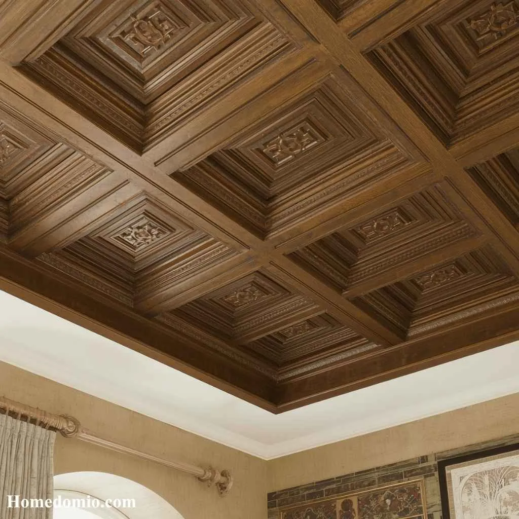 Tray Ceiling Ideas That Will Transform Your Home's Style 11 Coffered Style Tray Ceiling