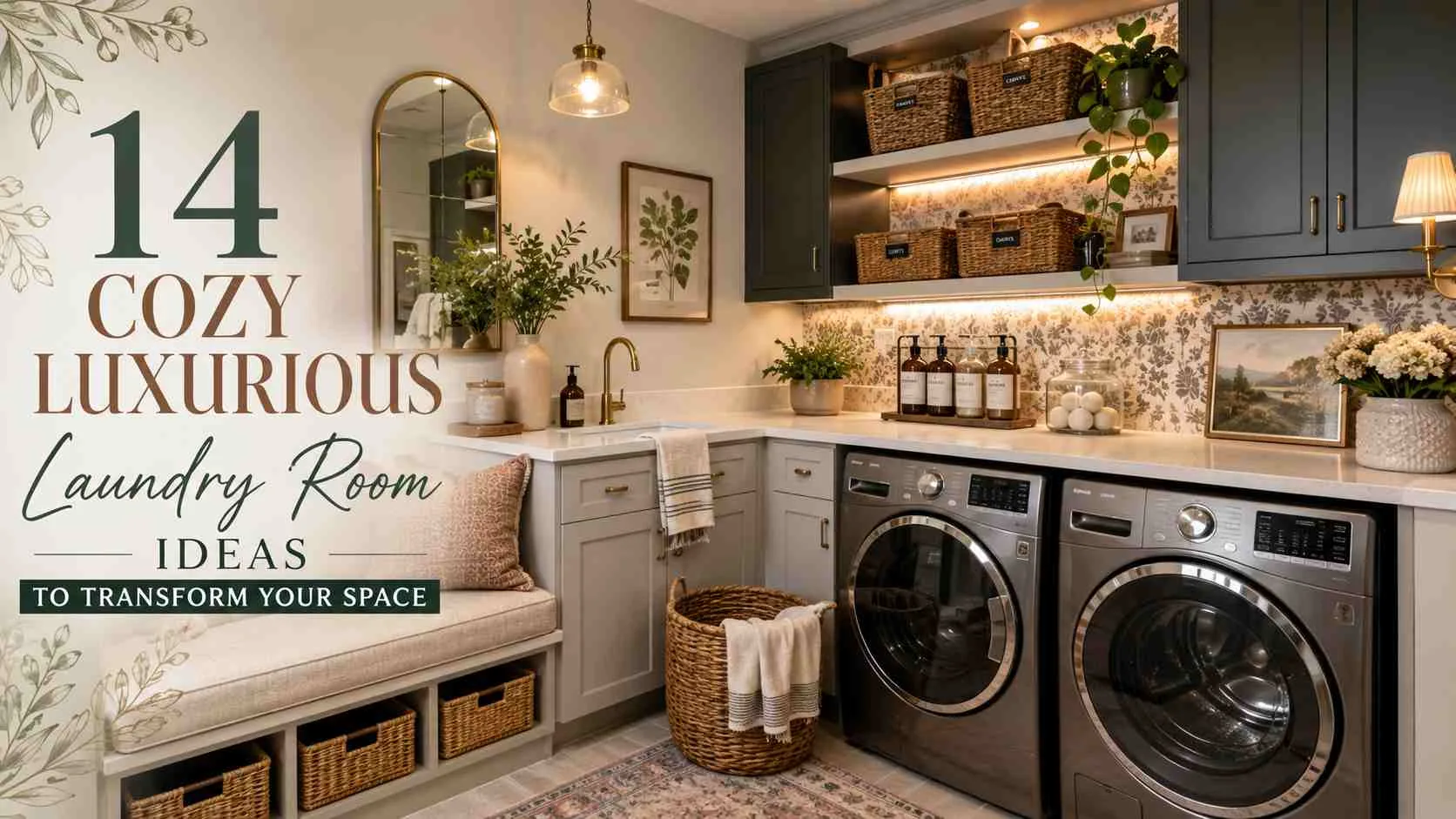14 Cozy Luxurious Laundry Room Ideas For Your Home 1 Cozy Luxurious Laundry Room