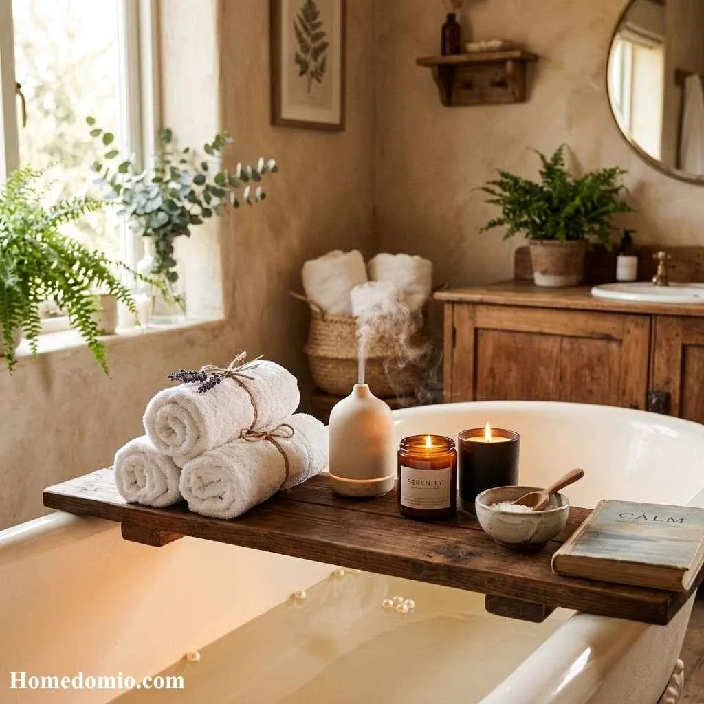 Cozy Spa Details for Relaxation