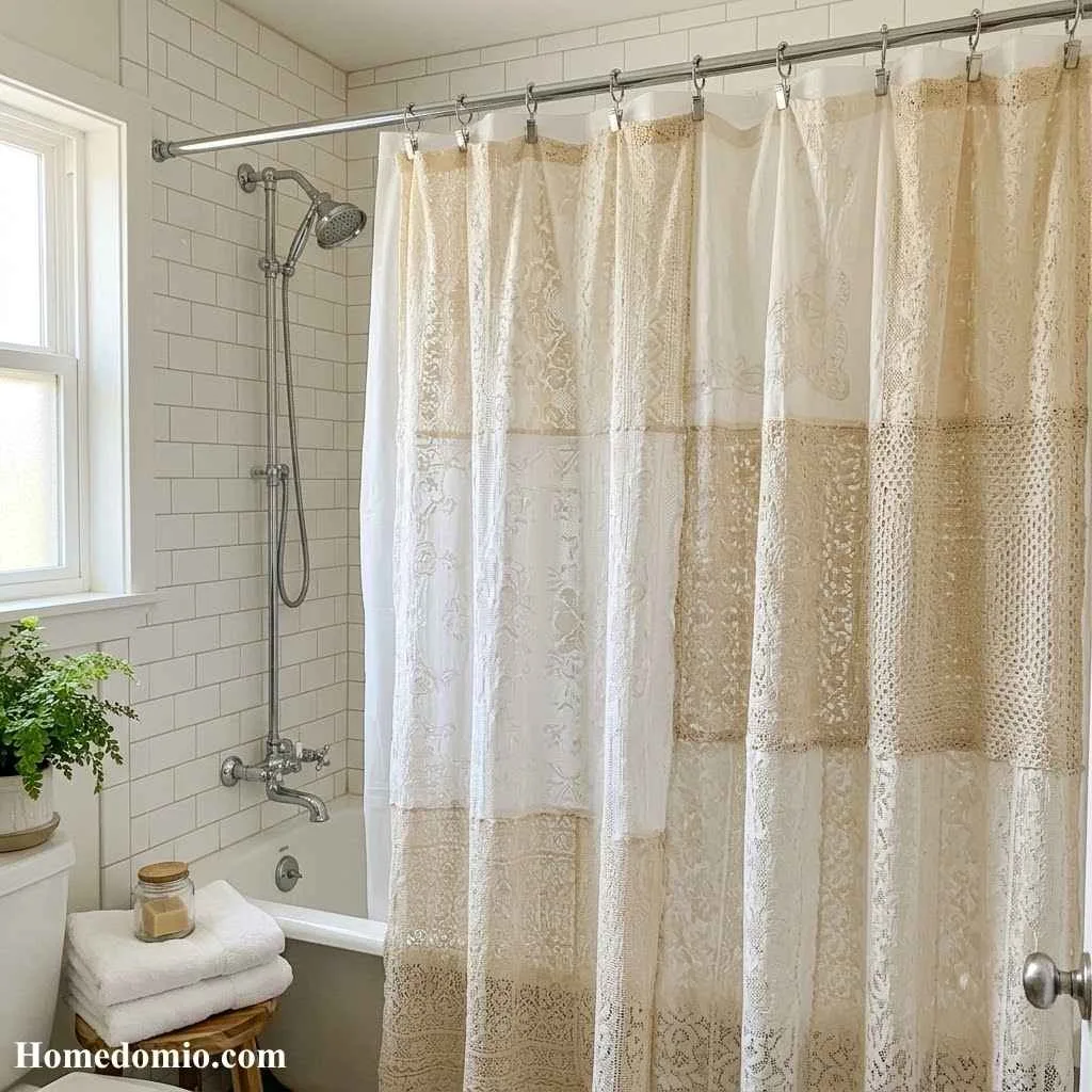  DIY Upcycled Lace Curtain