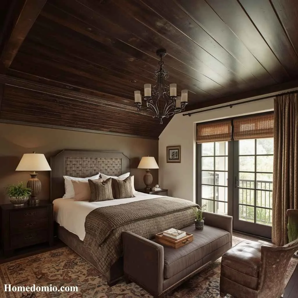 Dark Stained Wood Ceiling