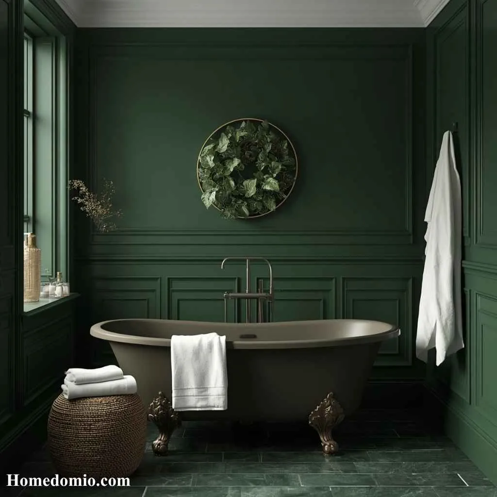 Moody Bathroom Colors: 14 Stunning Shades to Transform Your Space 3 Deep Forest Green