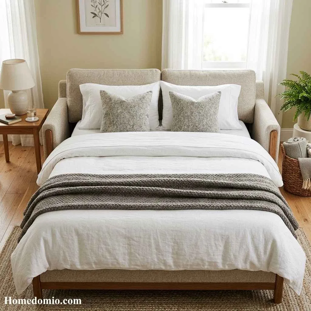 Dress the Sofa Bed With Fresh Bedding
