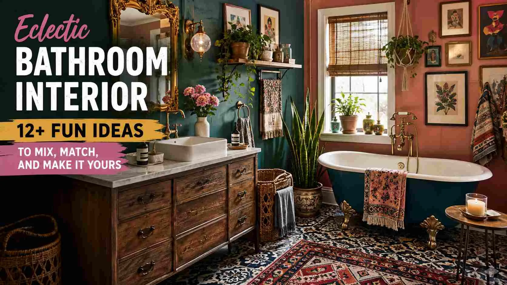 Eclectic Bathroom Interior