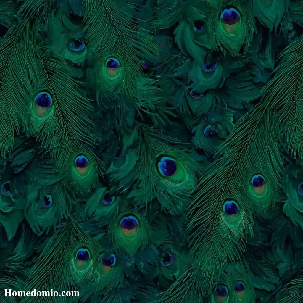 Emerald Peacock Feather Print