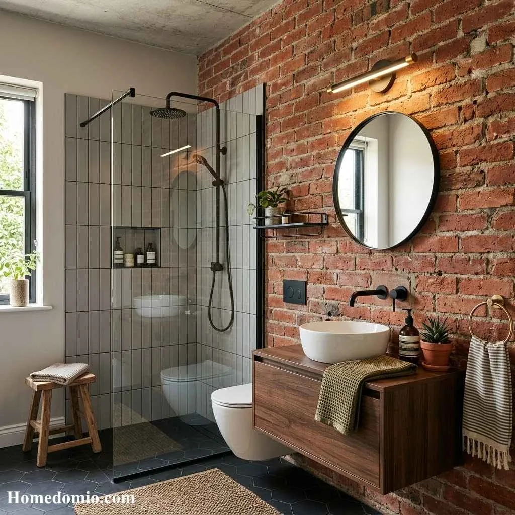 Exposed Brick or Textured Walls
