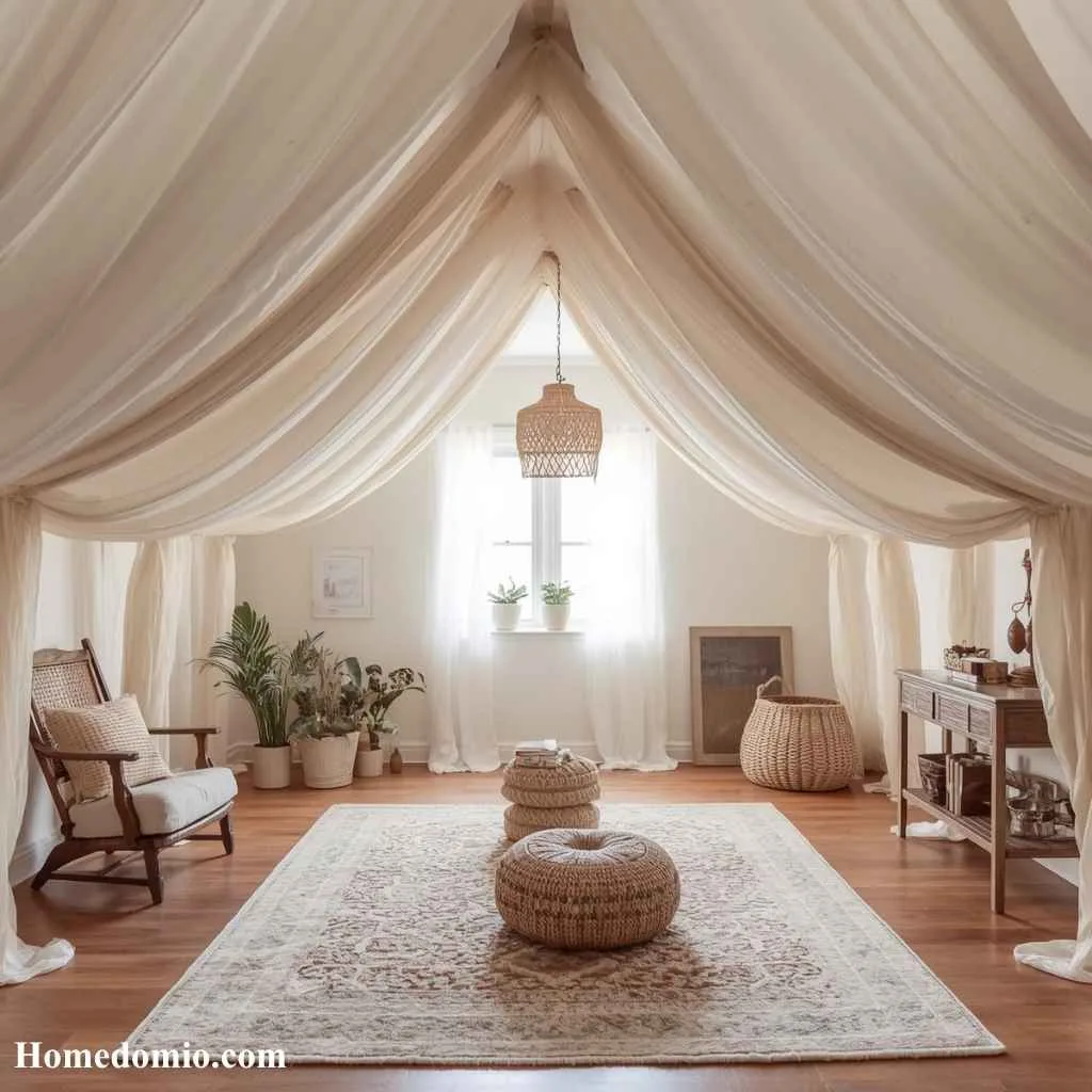  Fabric Draped Ceiling
