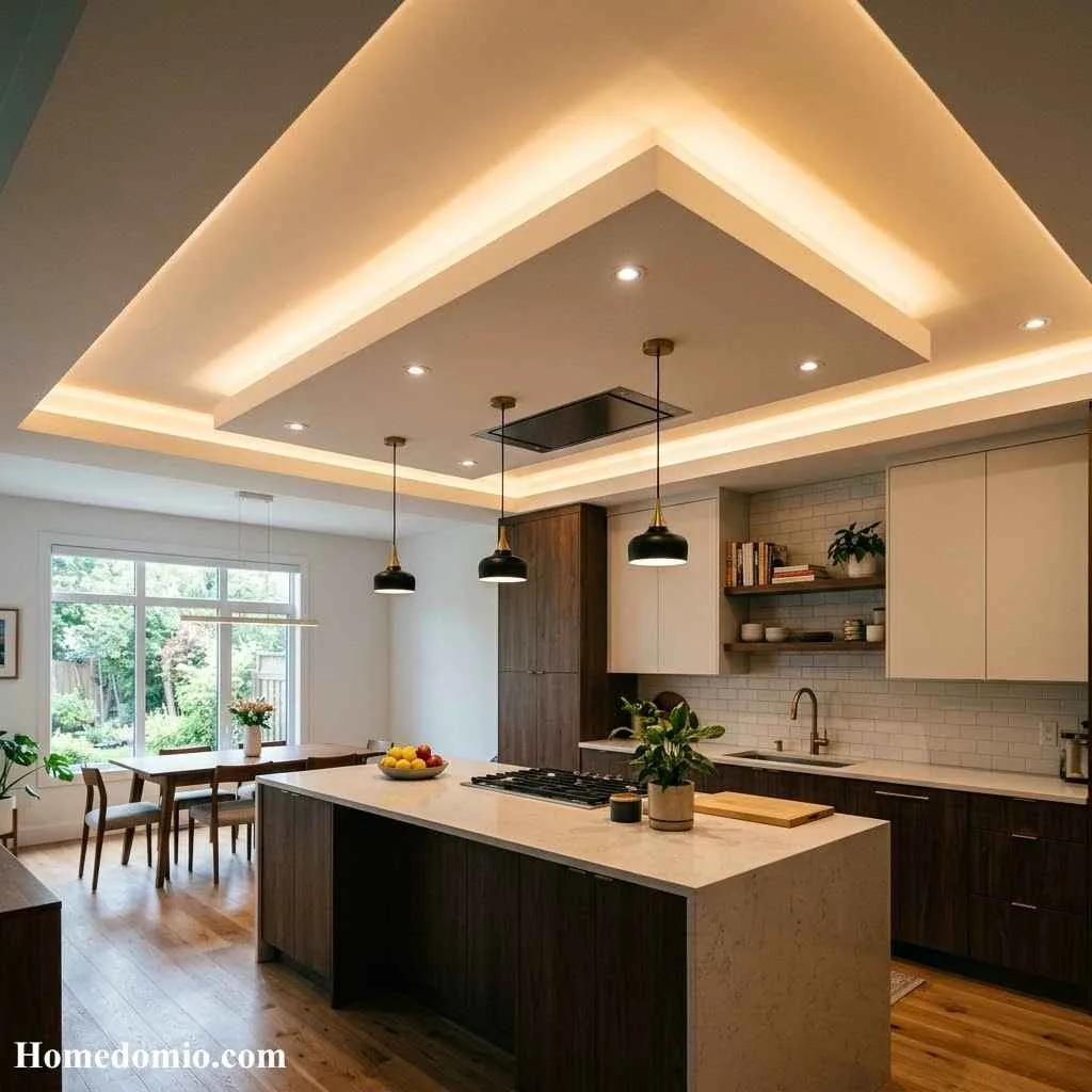  False Ceiling With Cove Lighting