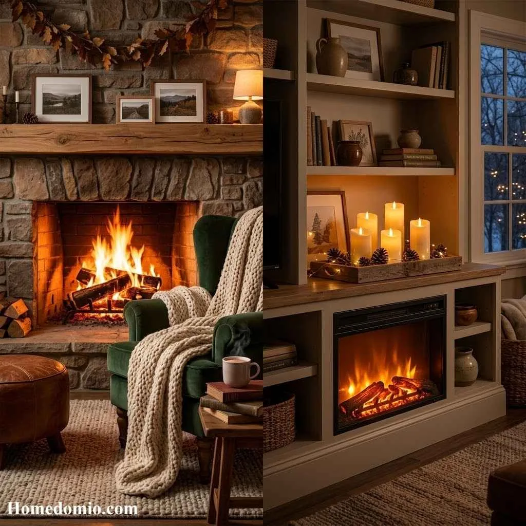 Fireplace or Faux Fire Feature