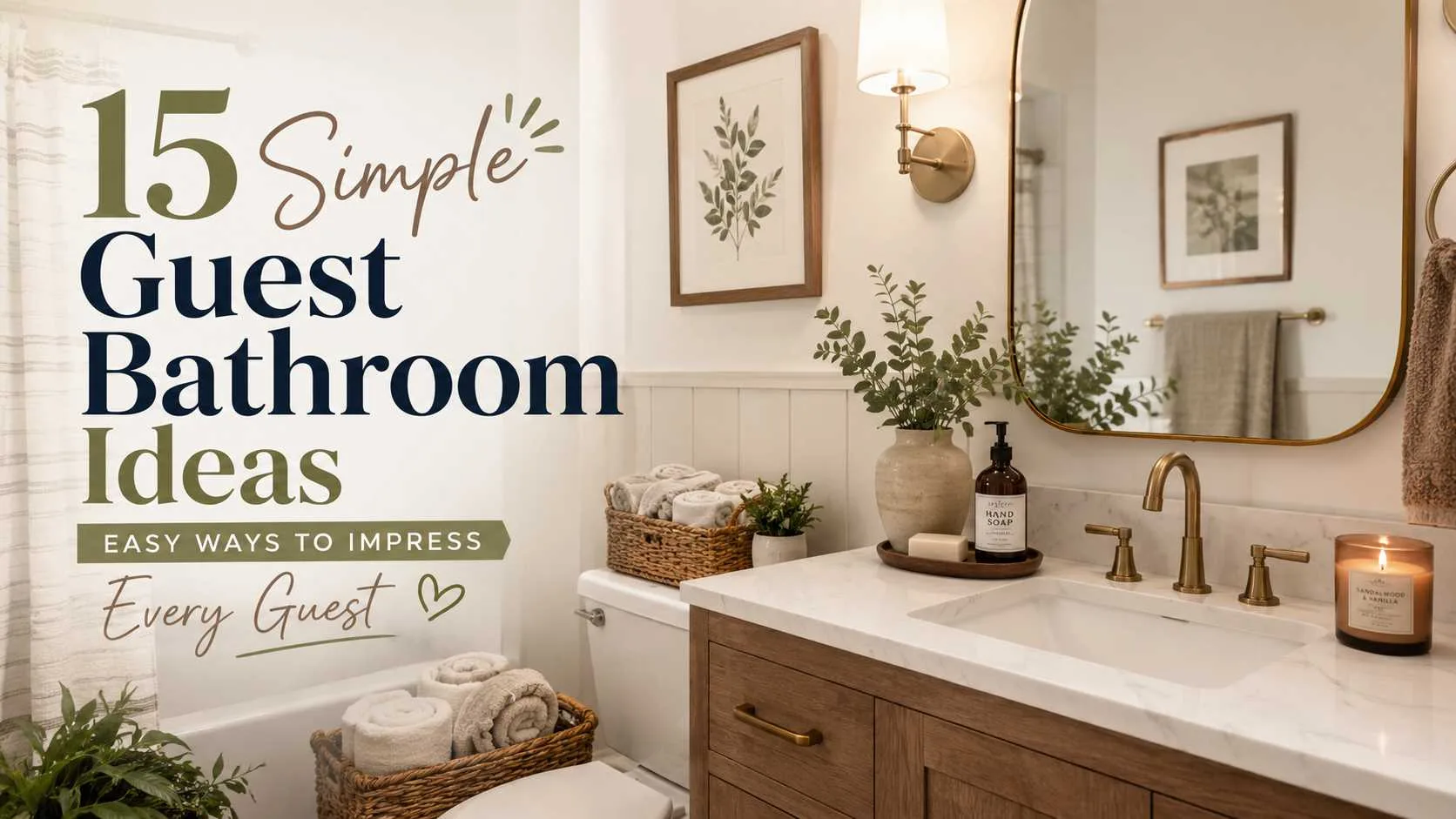 Guest Bathroom Ideas Simple
