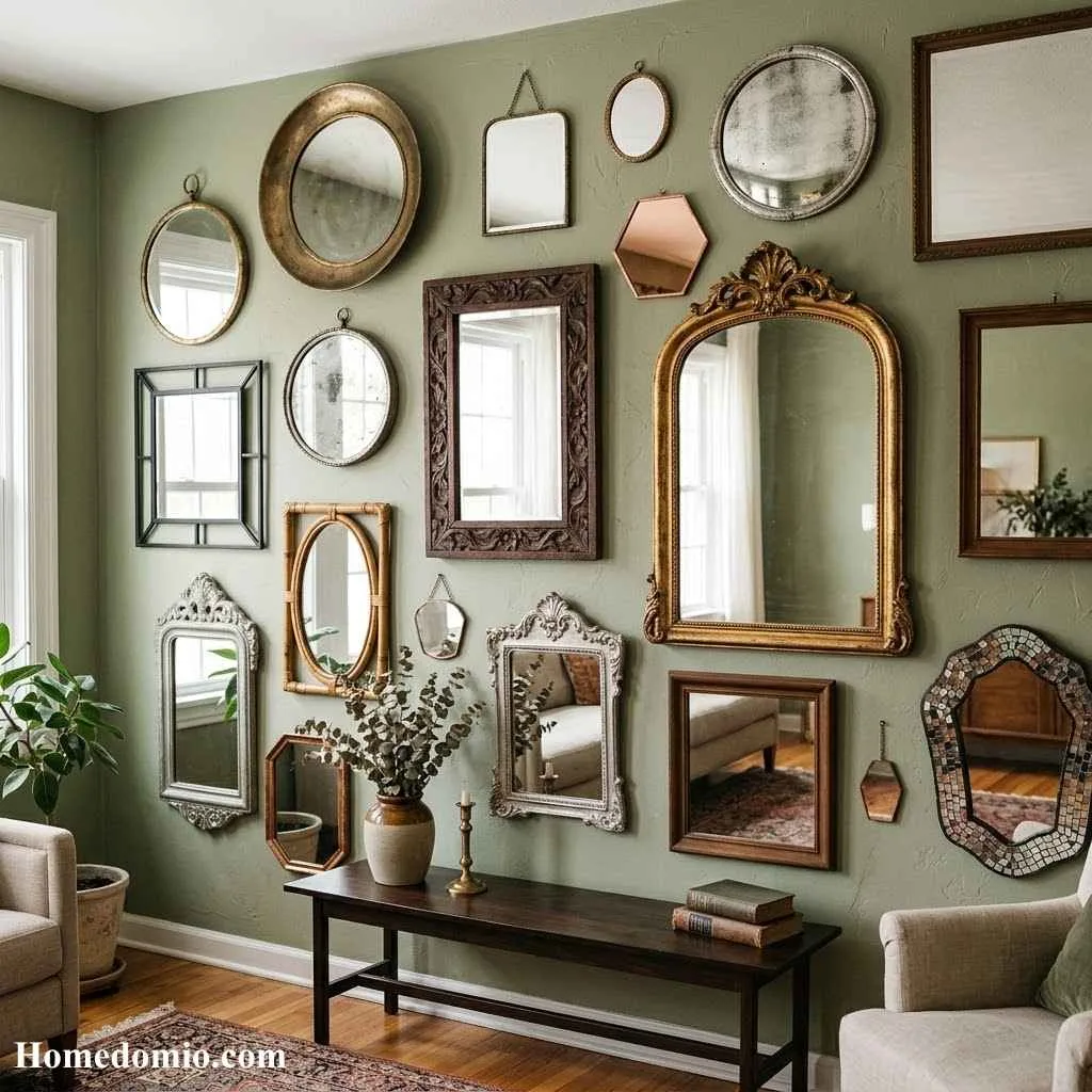 Hang a Gallery Wall of Mismatched Mirrors