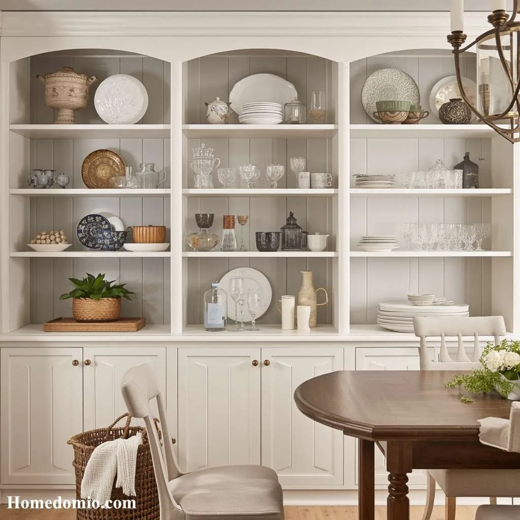 Install Open Shelving Instead of a Hutch