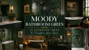Moody Bathroom Green
