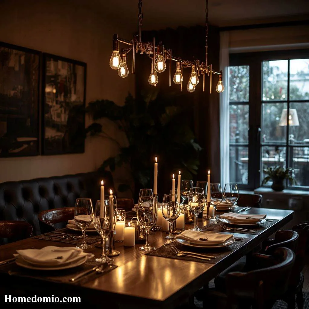 Moody Candlelit Dining