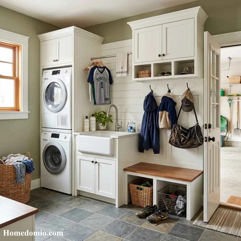 Mudroom Laundry Station Combo