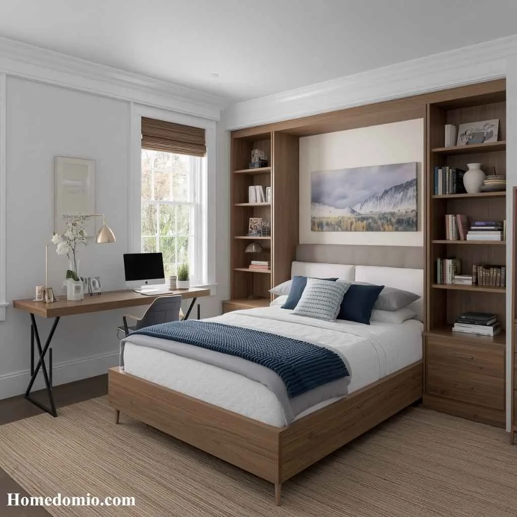 14 Guest Room Office Combo Ideas Worth Stealing Now 2 Murphy Bed Workstation