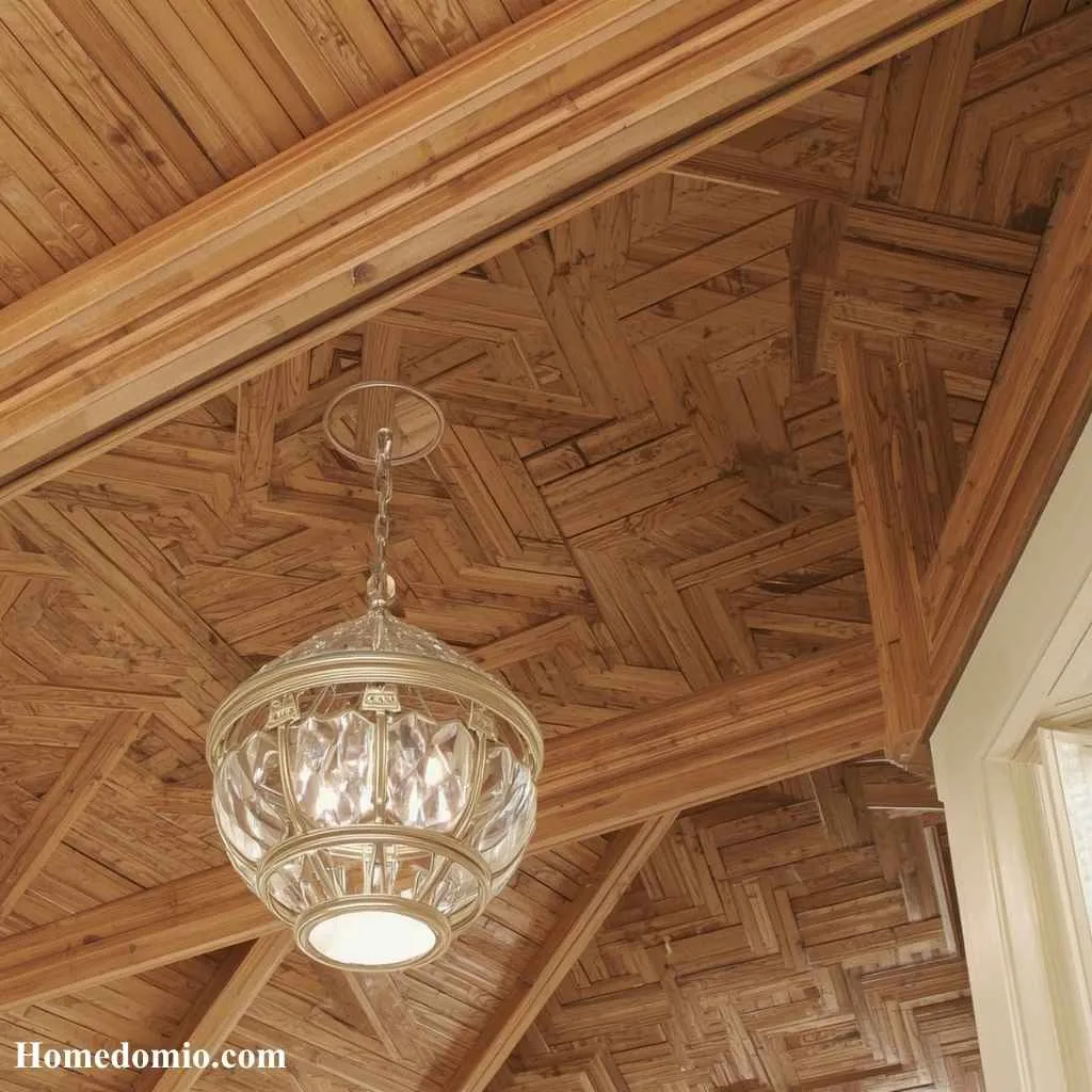 Coffered Wood Ceiling