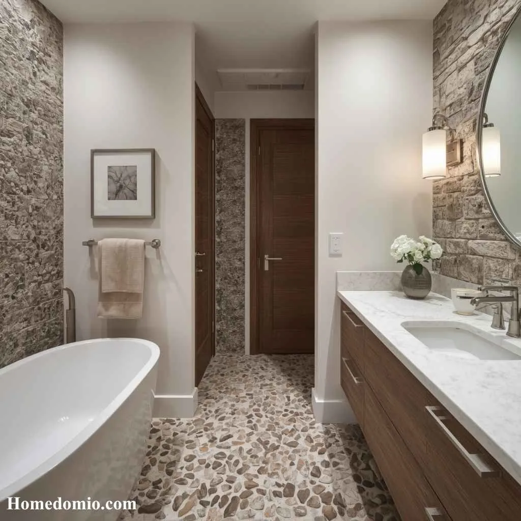 Natural Stone and Pebble Accents