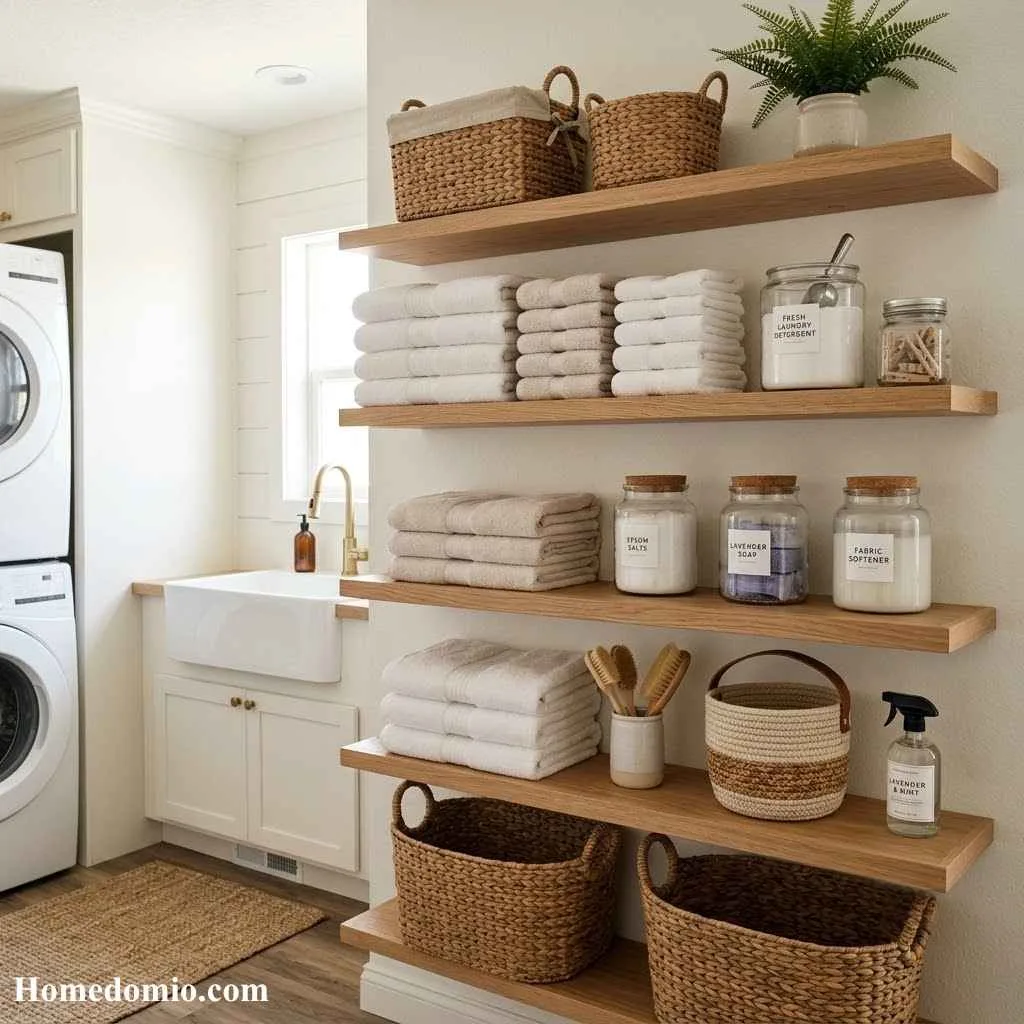  Open Shelving Display Wall