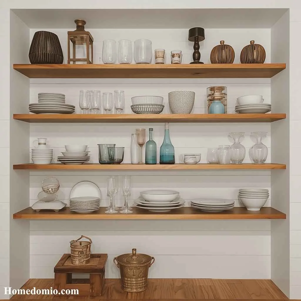 Open Shelving Display