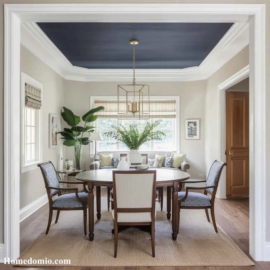 Tray Ceiling Ideas That Will Transform Your Home's Style 2 Painted Contrast Tray Ceiling