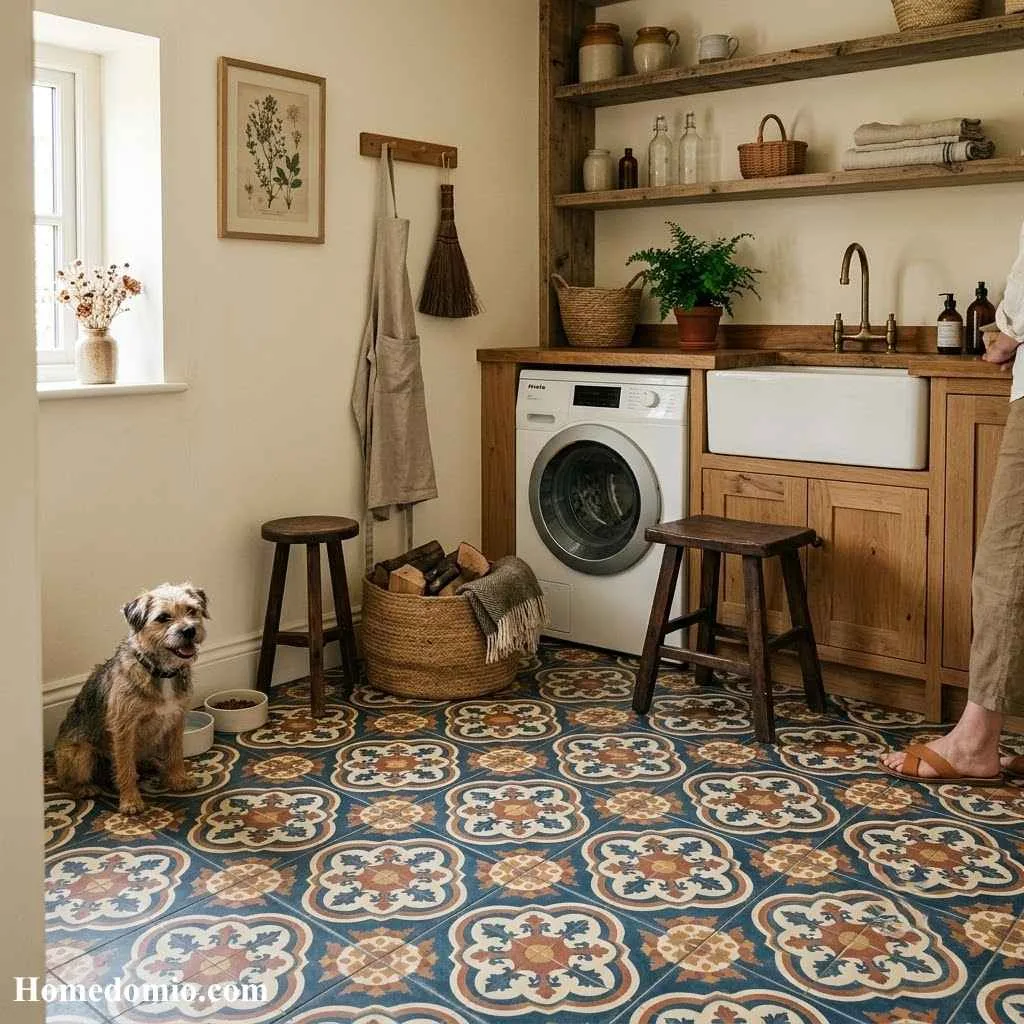 Patterned Tile Flooring