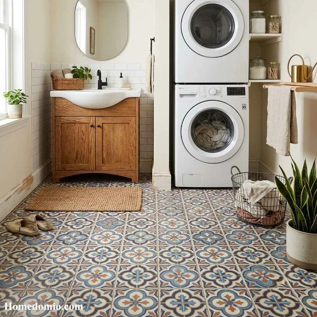 Patterned Tile Flooring Statement